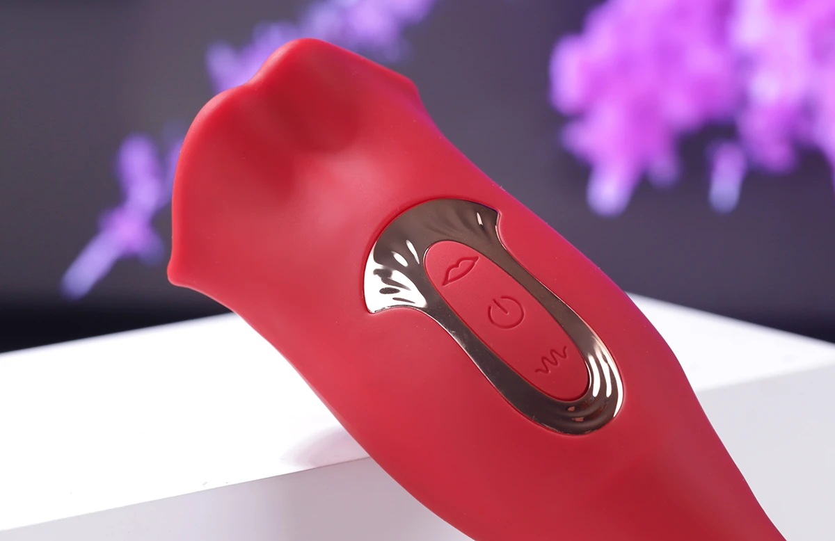 Máy rung miệng lưỡi 2 đầu massage âm đạo cao cấp pin sạc siêu kích thích