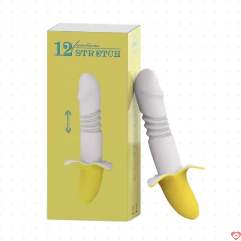 Dương vật giả đa năng Haoqi Fun Banana rung thụt silicon an toàn 