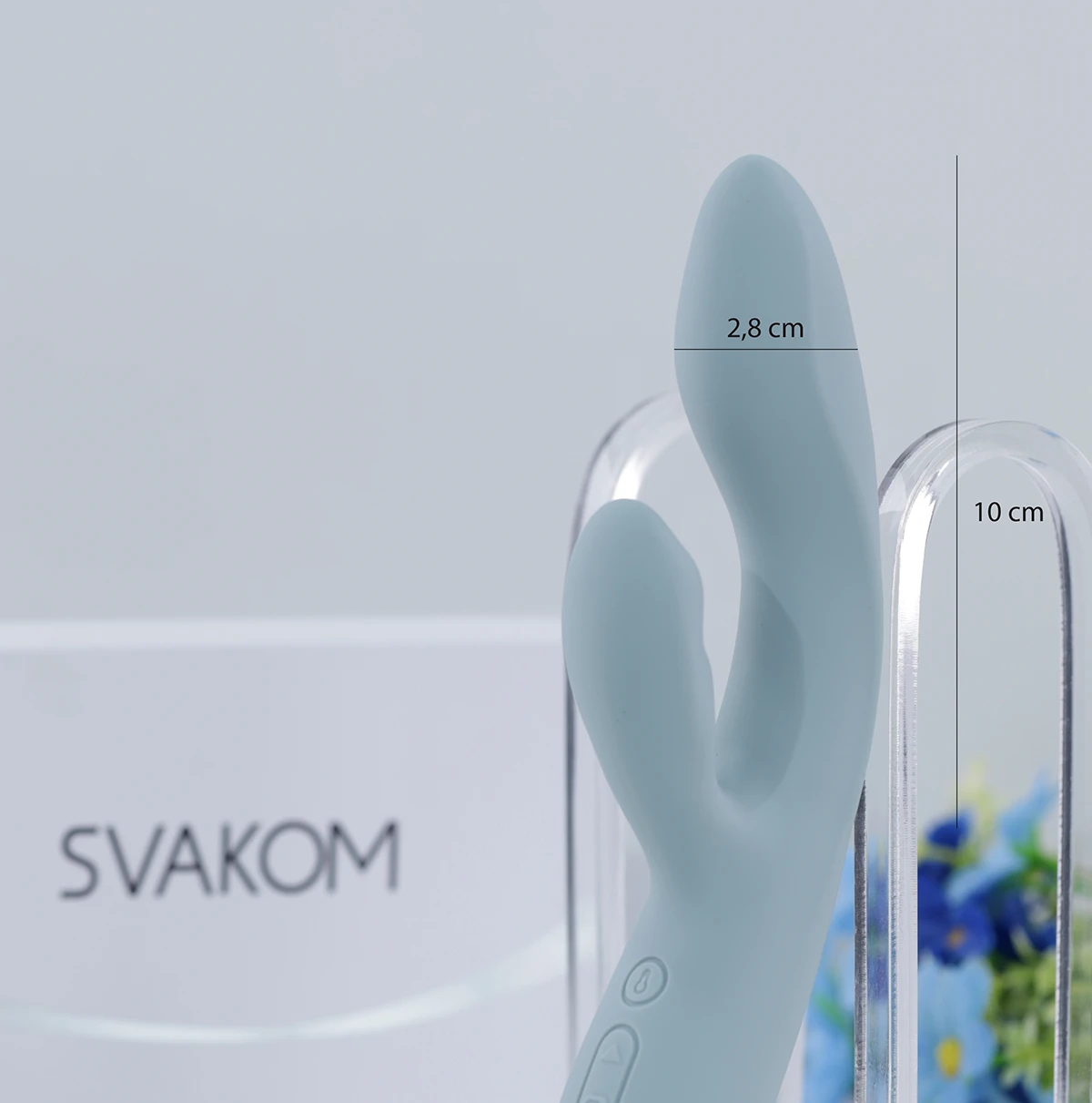 Dương vật giả Svakom Chika máy rung điểm G và âm vật kết hợp sưởi ấm