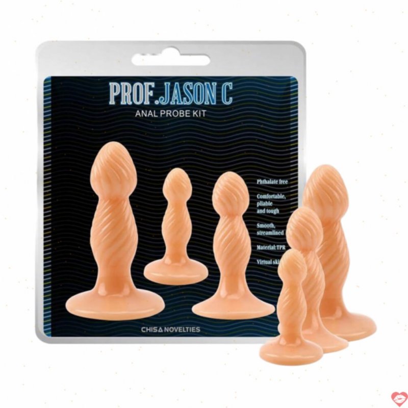 Dương vật giả Chisa Prof.Jason C Anal Probe Kit ba kích cỡ đa dạng cho bạn 