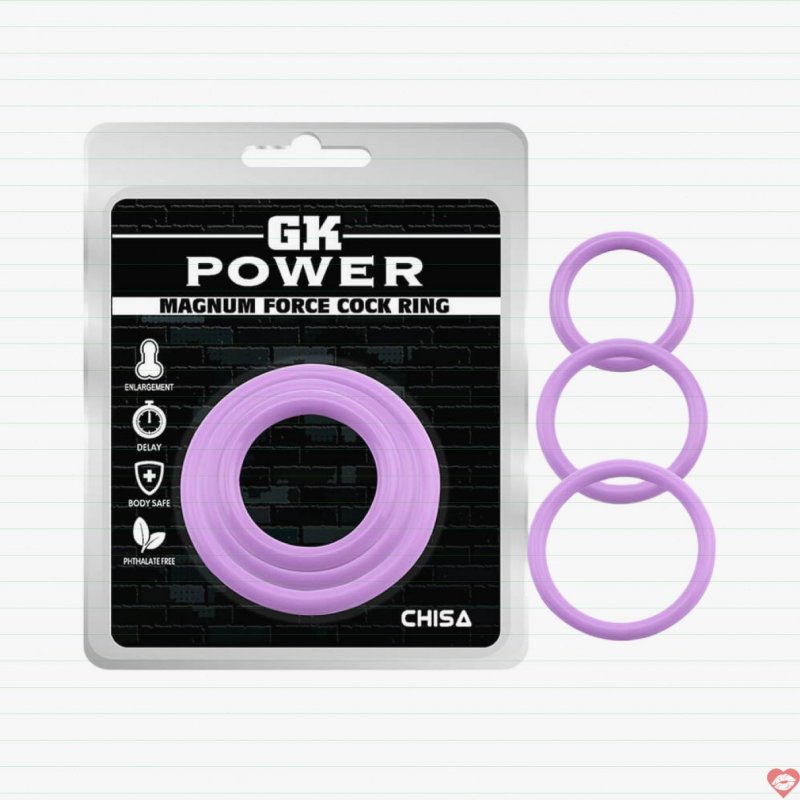 Vòng Đeo Kéo Dài Thời Gian Chisa Magnum Force Cock Ring Tím Pastel 