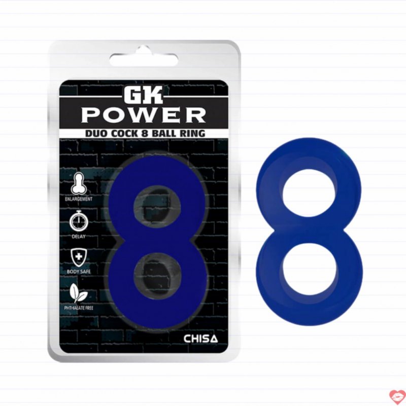Vòng Đeo Kéo Dài Chisa Duo Cock 8 Ball Ring Xanh Đeo Kép 