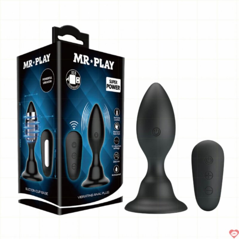 Trứng rung hậu môn Pretty Love Mr-Play 76W đế hút chống trơn trượt 