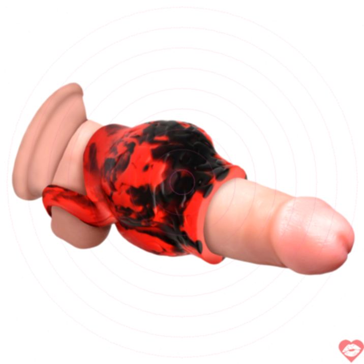 Sleeve Fiery Red Hell Bound Kéo Bi Roleplay Nóng 