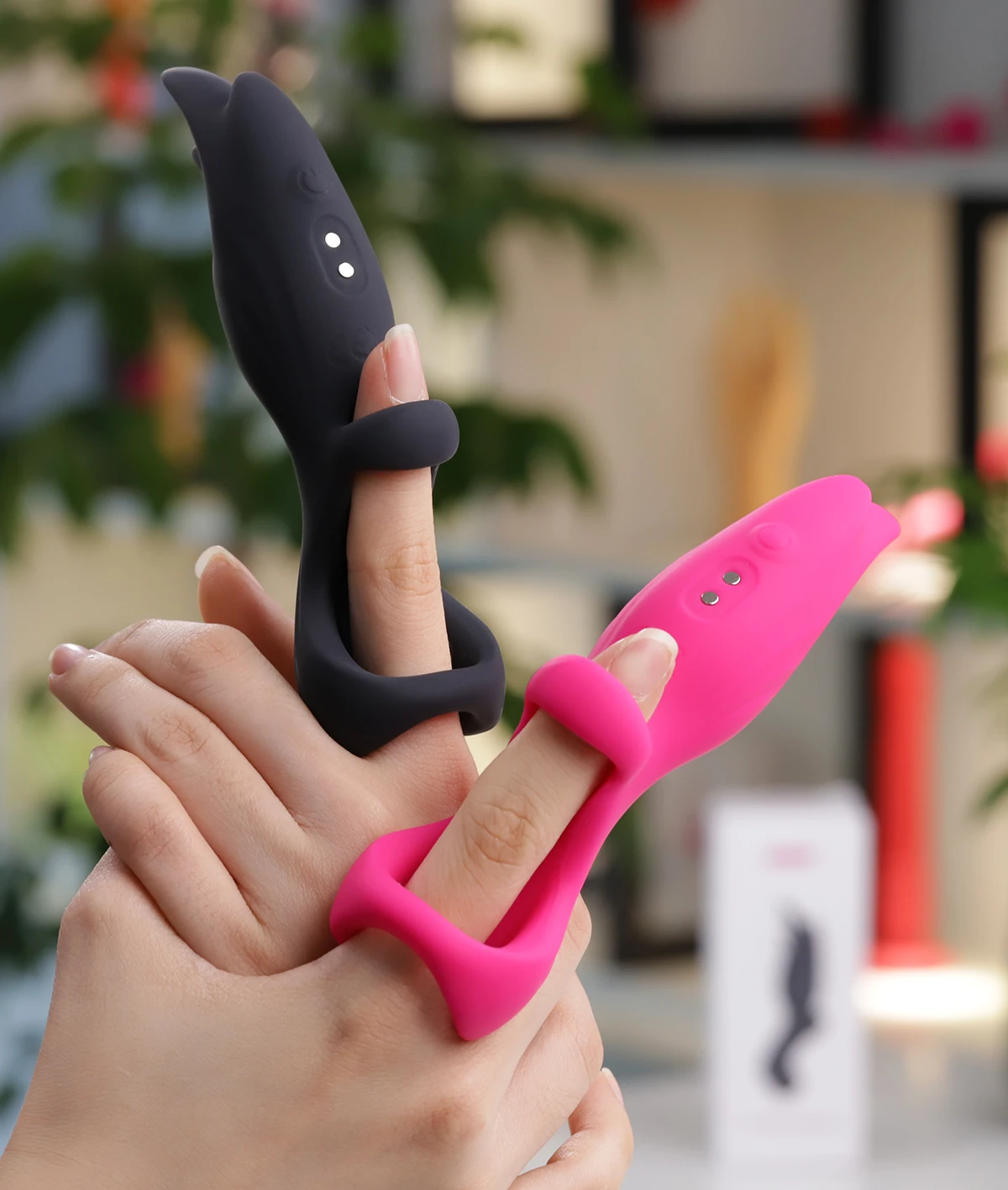 Yeain Finger Magic máy rung đeo ngón tay silicon kích thích điểm