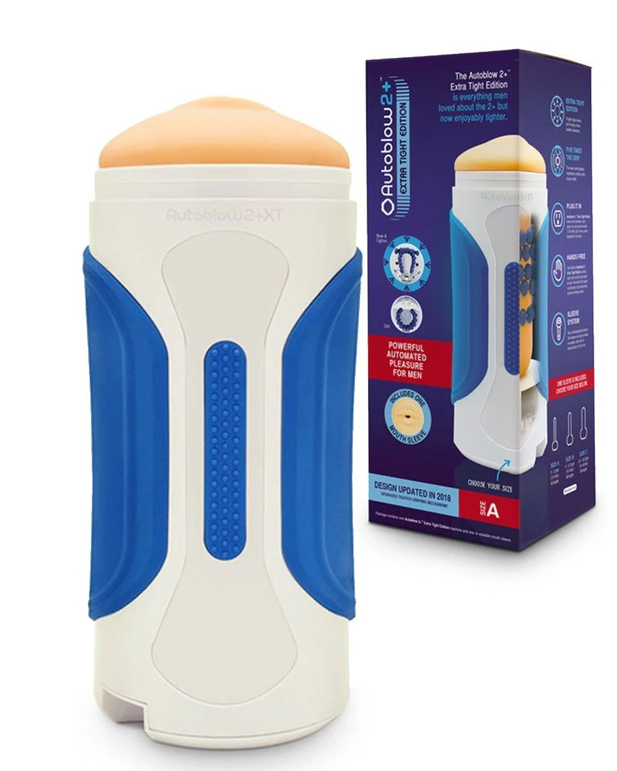 Autoblow 2 Plus XT âm đạo giả rung thụt có vòng bi mát xa