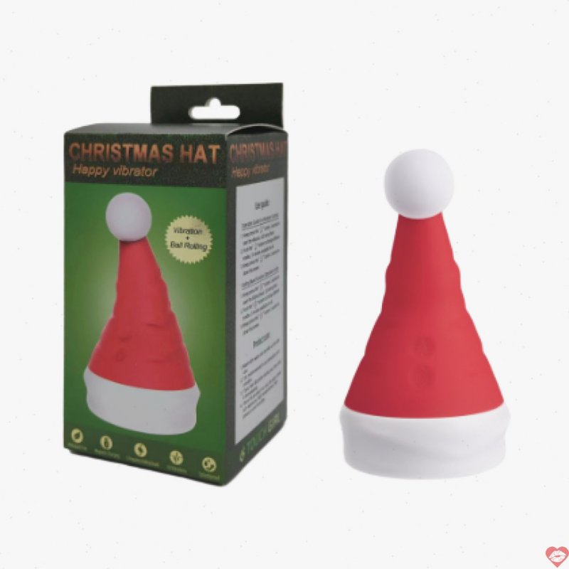Trứng rung bú hút nón giáng sinh 10 chế độ silicone cao cấp 