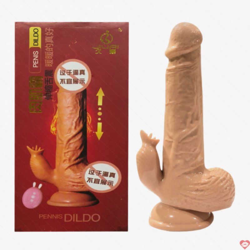 Dương vật giả dính tường Jiuai rung thụt tỏa nhiệt kích thích 