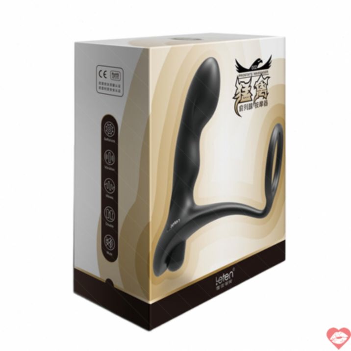 Leten plug tiền liệt mềm nhẫn gà rung mạnh 