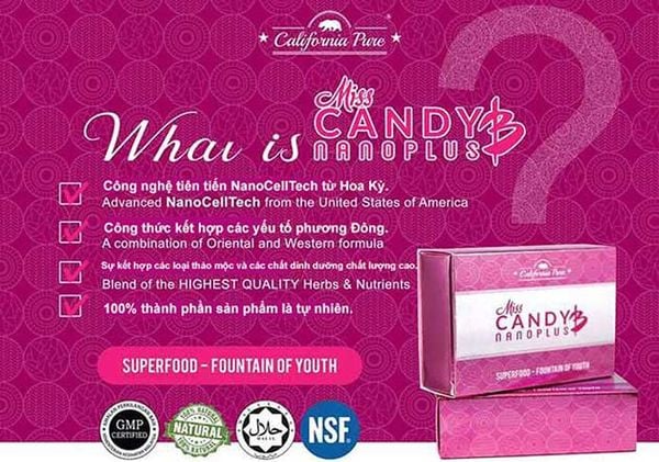 Kẹo sâm tăng sinh lý nữ Miss Candy B kích thích ham muốn tự nhiên mạnh