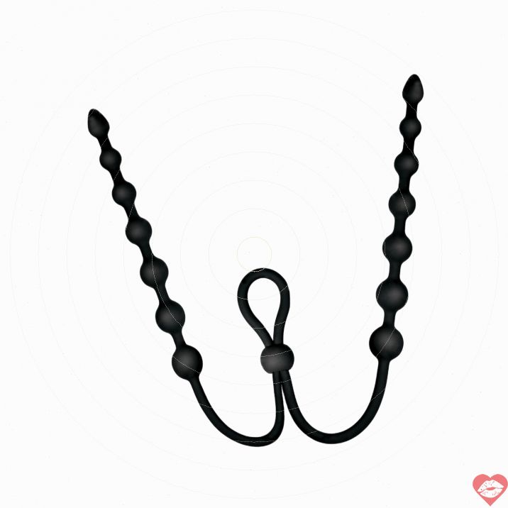Anal Beads Ass-Sation Đôi Silicone Thăng Hoa Đôi Lứa 