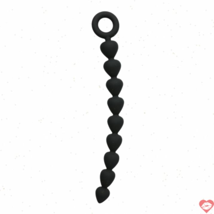 Chuỗi Hạt Đen 9 Bi Sportsheets Thăng Hoa Hậu Môn 