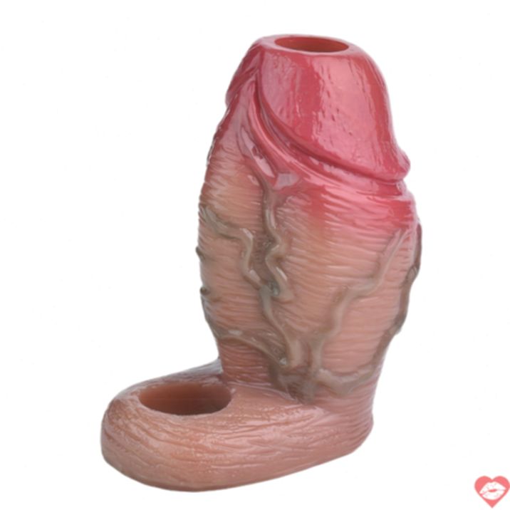 Penis Sleeve S8108 Rỗng Lớn Silicon Thực Tế 