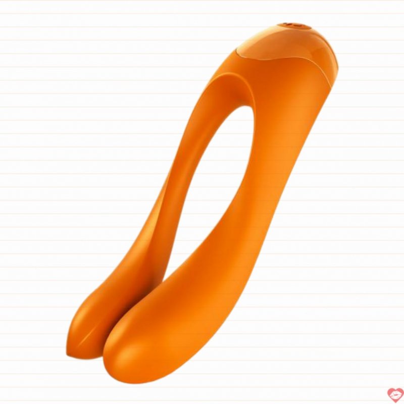 Satisfyer Candy Cane máy rung ngón tay kích thích nhũ hoa cô bé 