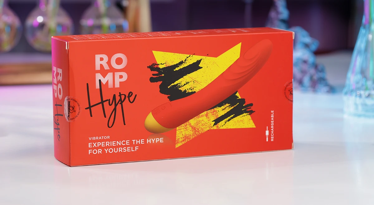 Máy rung ROMP Hype 10 tần số kết hợp vân sóng kích thích điểm G nữ