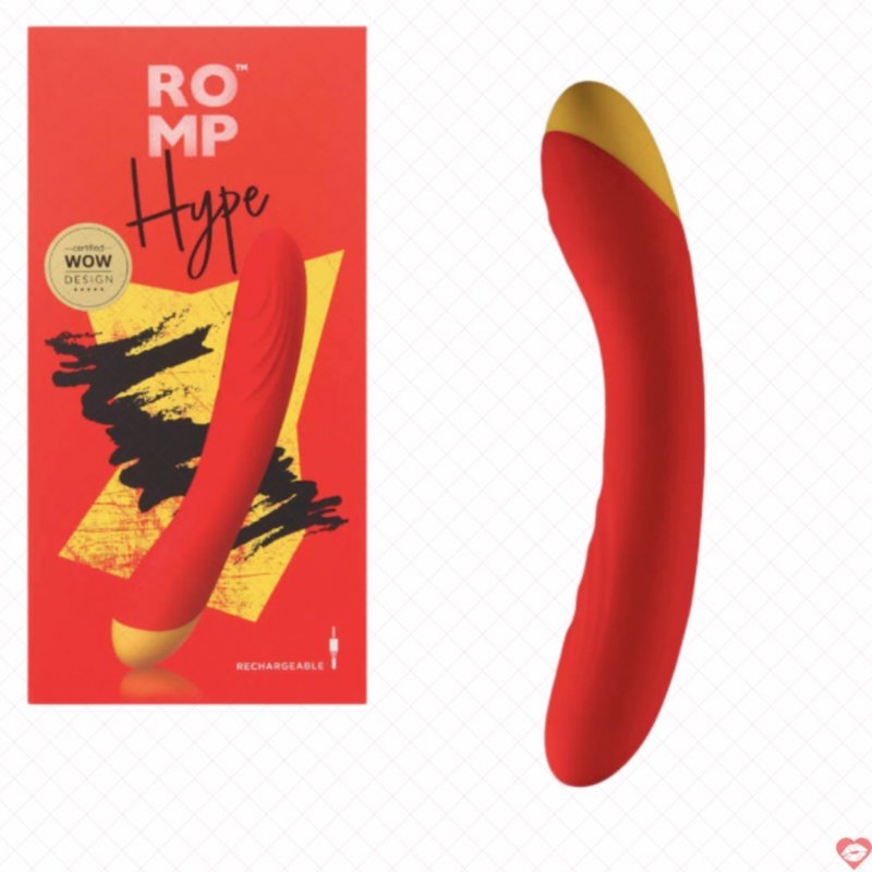 Máy rung ROMP Hype 10 tần số kết hợp vân sóng kích thích điểm G nữ 