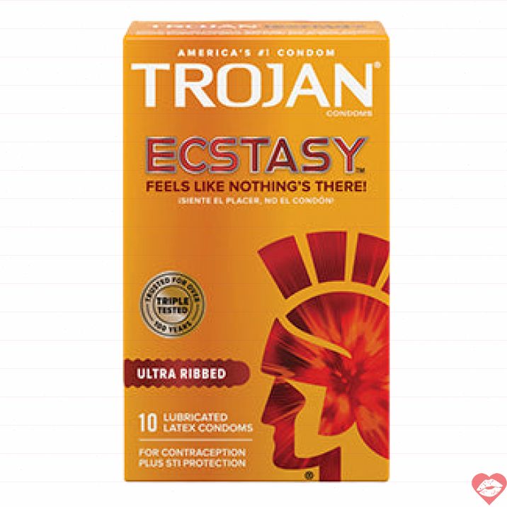 Bao Trojan Ecstasy ribbed sườn sâu khoái cảm dữ dội 