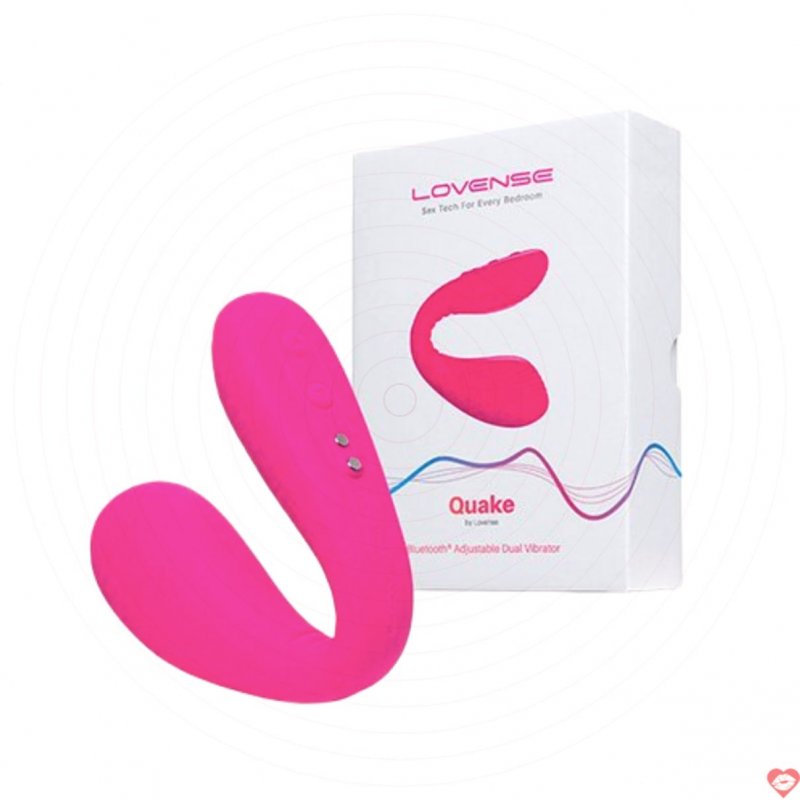 Lovense Quake máy rung điểm G âm vật điều khiển từ xa đôi đầu pin sạc 