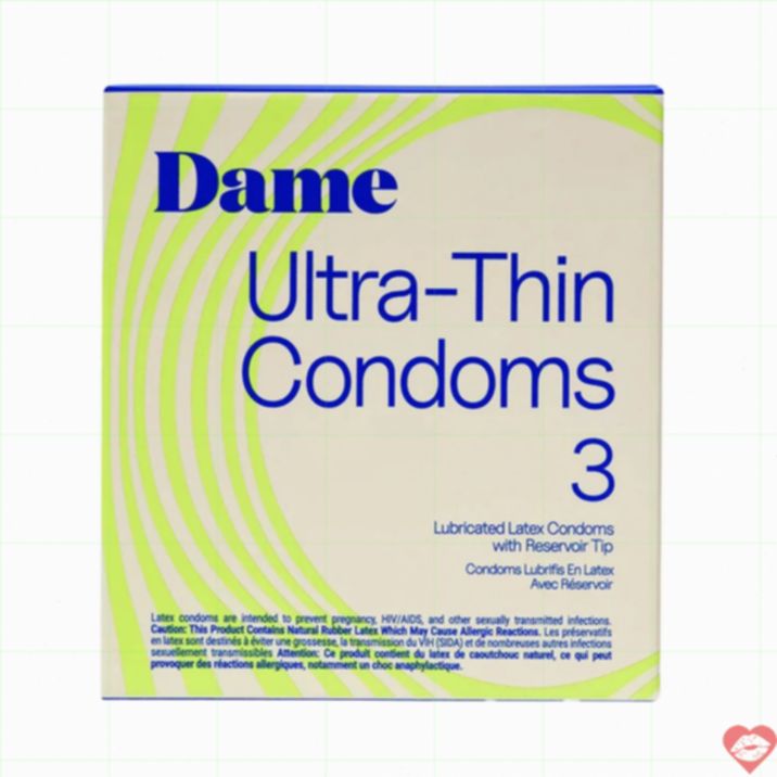Dame Condoms Vegan Mỏng Tự Nhiên Gần Gũi 