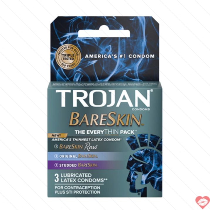 Trojan BareSkin Bao Mỏng Tột Độ Gần Gũi Tự Nhiên 