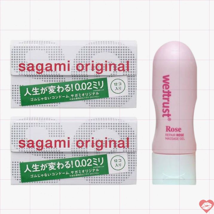 Sagami Siêu Mỏng 0.02 Gel Rose 12+2 Đam Mê Thăng Hoa 