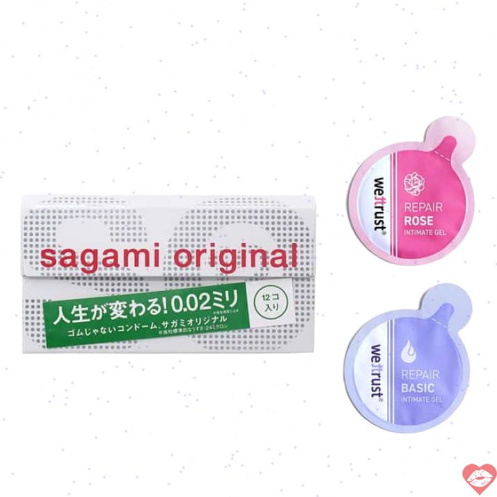 Bao Sagami 0.02 poly 12s + lube mỏng tự nhiên cực thin 