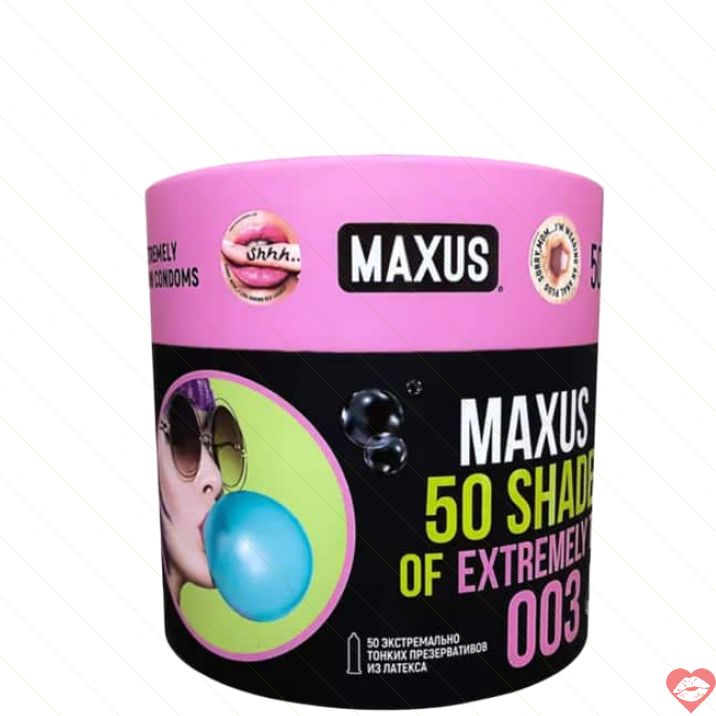 Maxus 003 Bao Cao Su Mỏng 50pcs 18cm Gần Gũi Tuyệt Đối 