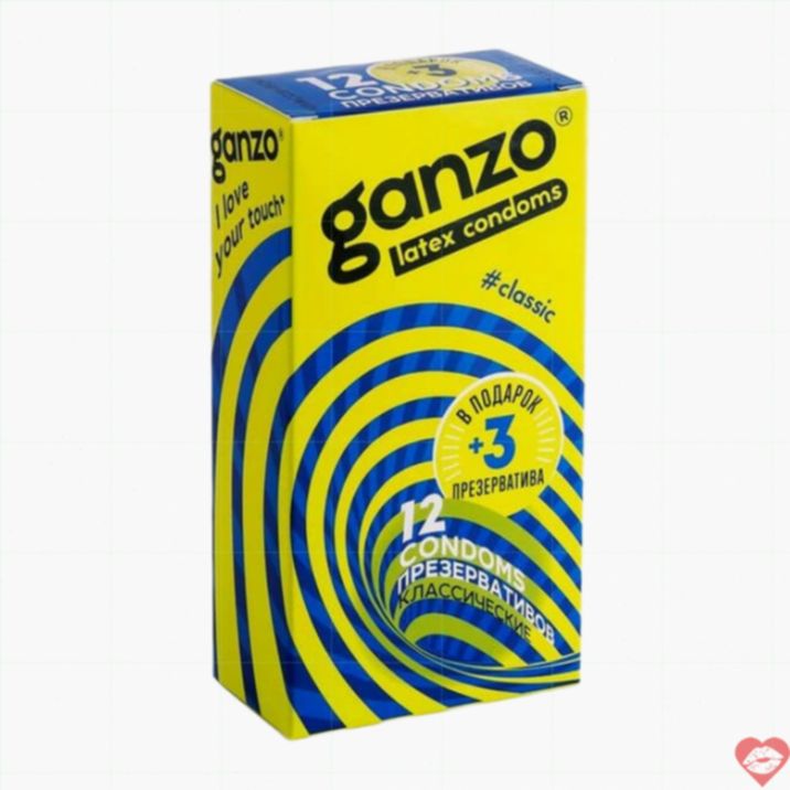 Bao Cao Su Ganzo Classic 15 Viên Dẻo Dai Bùng Nổ An Toàn 