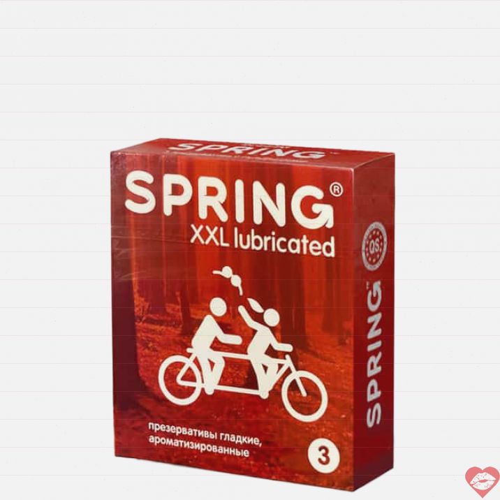 Spring XXL Condom 5.4cm 3pcs Mỏng An Toàn Lớn 