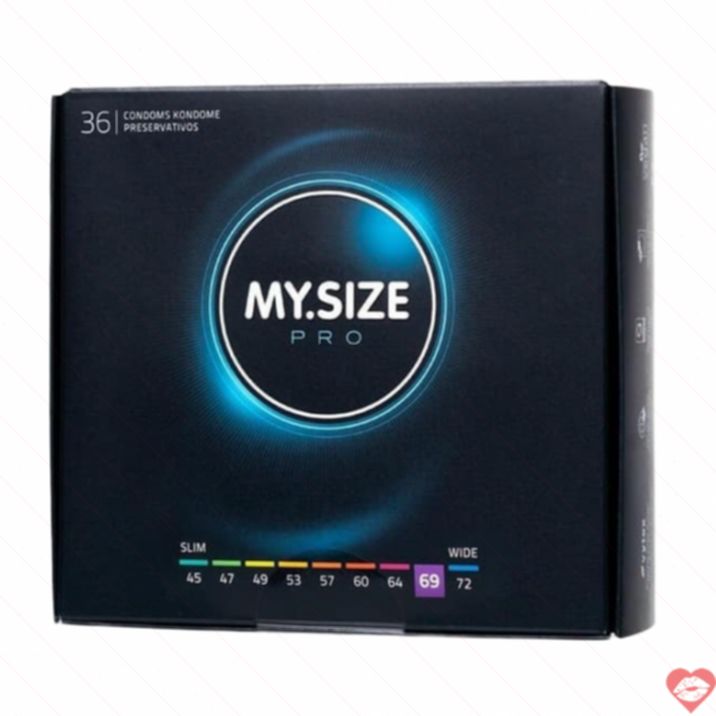 MY.SIZE PRO 69 Bao Mỏng 36cái Vừa Vặn Tự Nhiên 