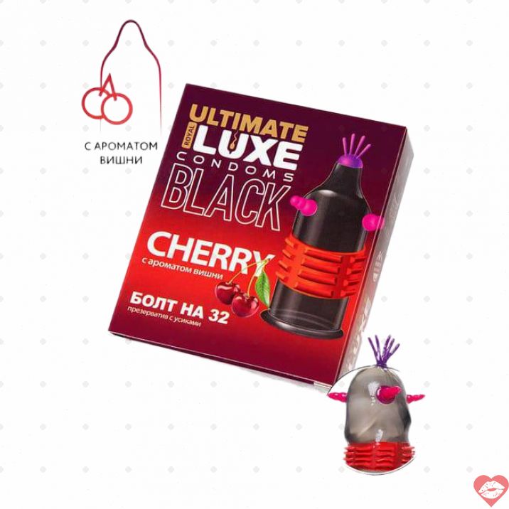 Luxe Black Bolt Bao Đen Cherry Kích Thích Huyền Bí Quyến Rũ 