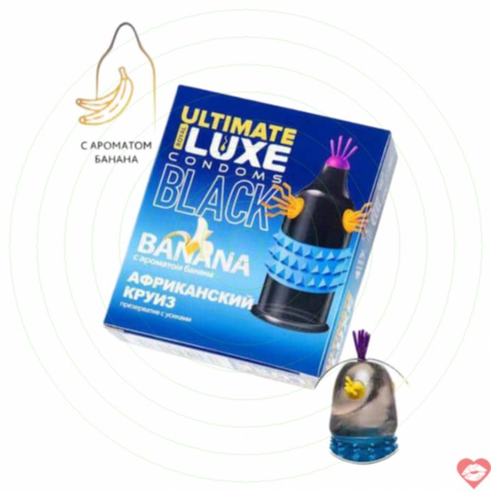 Bao Cao Su Luxe Black Ultimate Đen Hương Chuối Kích Thích 
