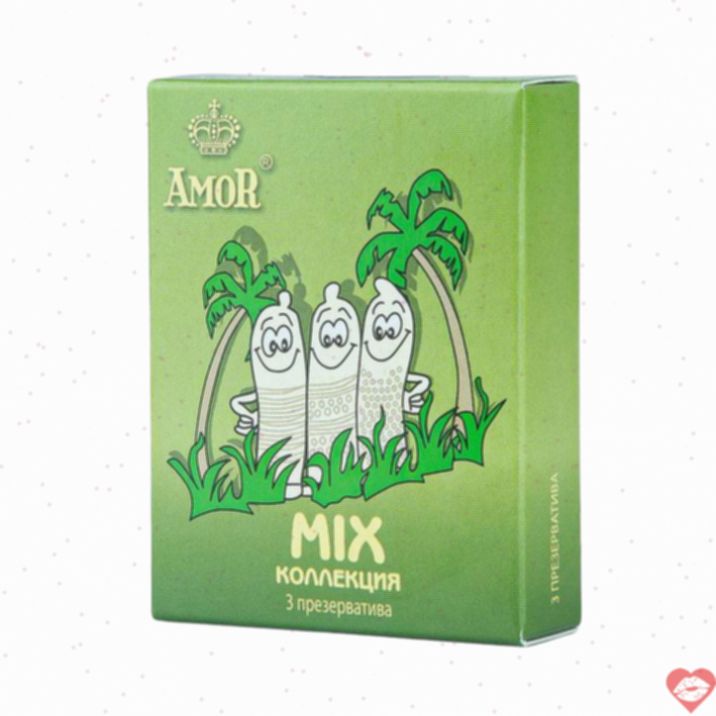 Amor Yêu Sáng Mix 3 Bao Mỏng Siêu Cảm Kích Thích Đam Mê 