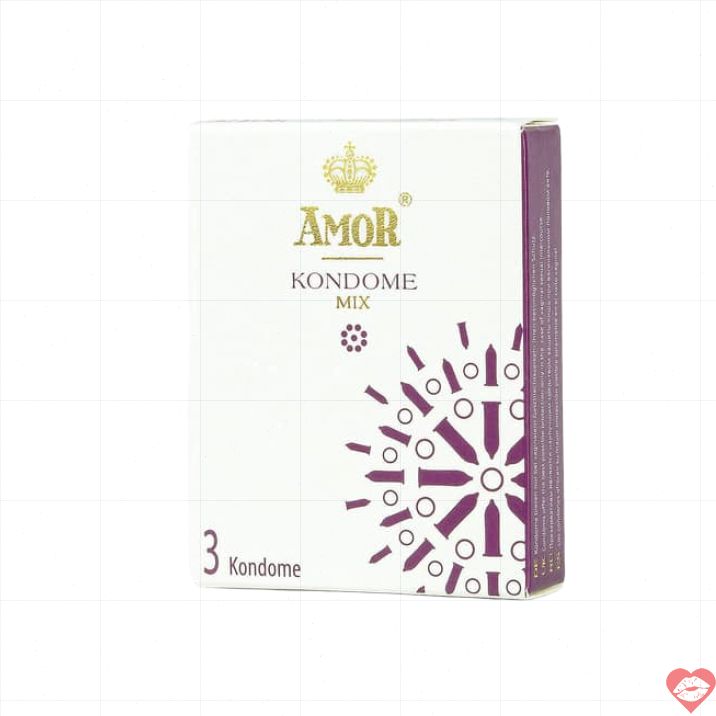 Amor Mix Bao Cao Su 3 Miếng Mỏng Kích Thích Hương 
