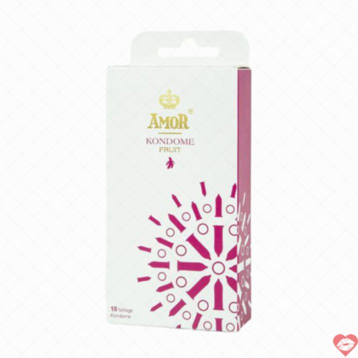 Amor Fruit 15 Cao Su Trái Cây Mỏng Thơm Màu Sắc 