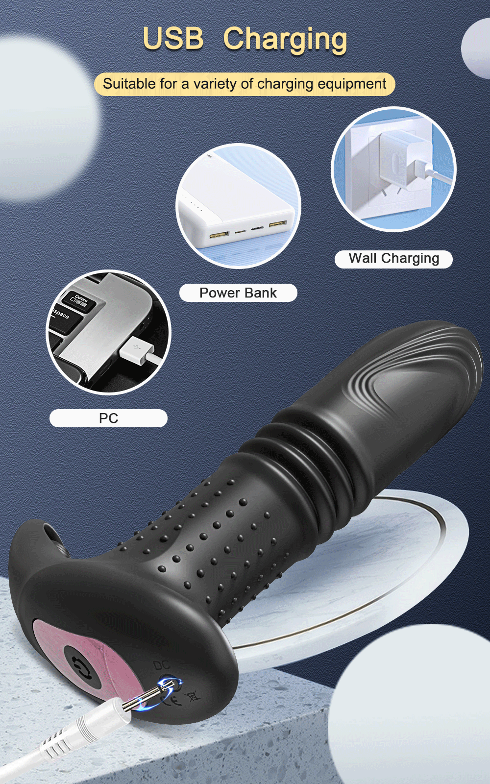 Phích cắm hậu môn Butt Plug điều khiển từ xa app rung mạnh