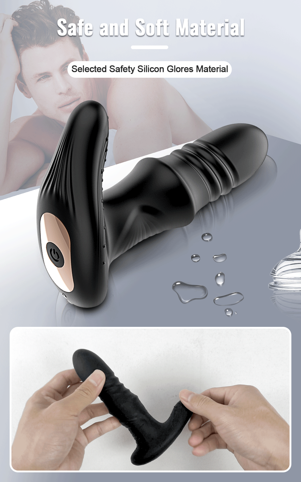 Phích cắm hậu môn Butt Plug điều khiển từ xa app rung mạnh