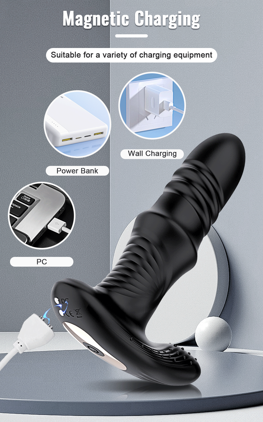 Phích cắm hậu môn Butt Plug điều khiển từ xa app rung mạnh