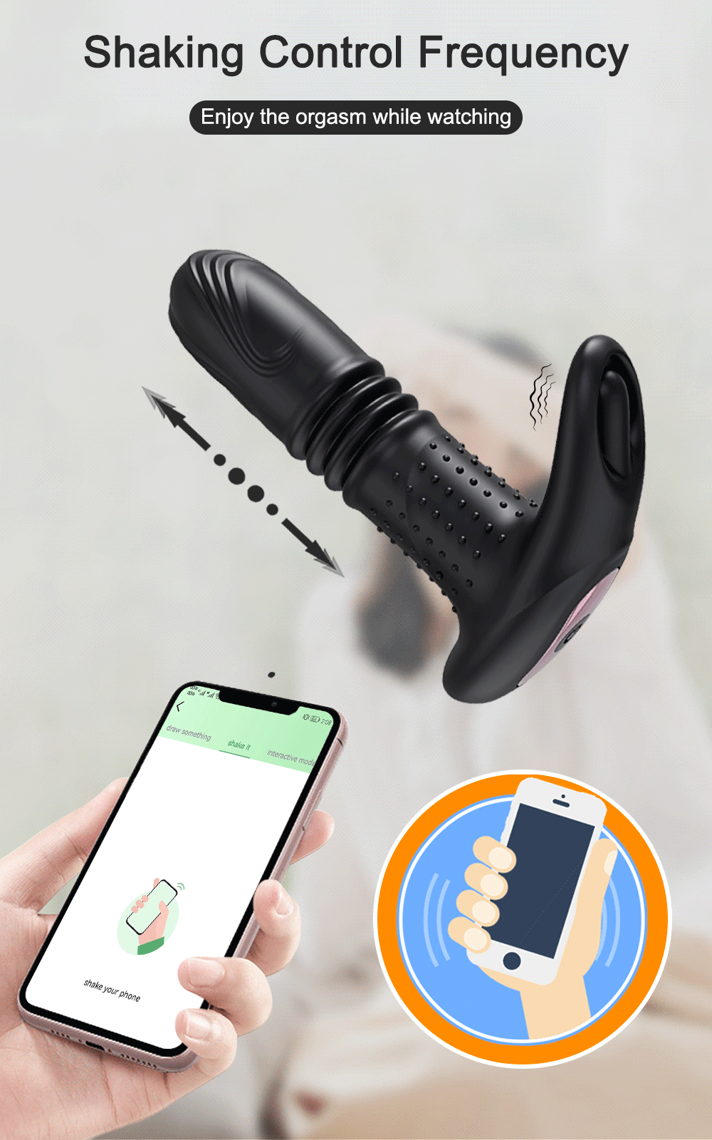 Phích cắm hậu môn Butt Plug điều khiển từ xa app rung mạnh