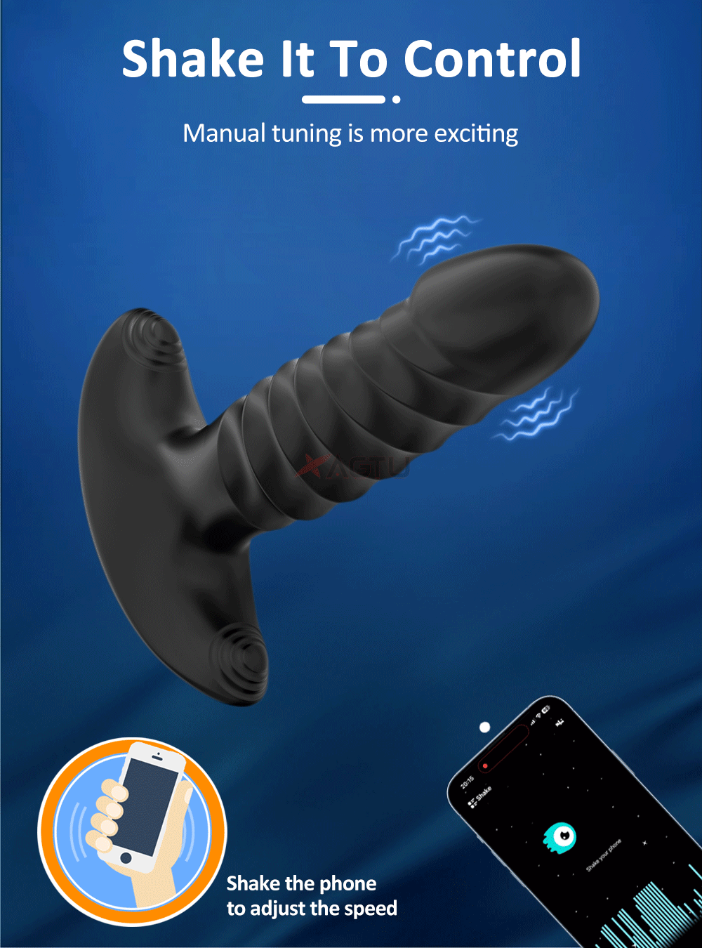 Phích cắm hậu môn Butt Plug điều khiển từ xa app rung mạnh