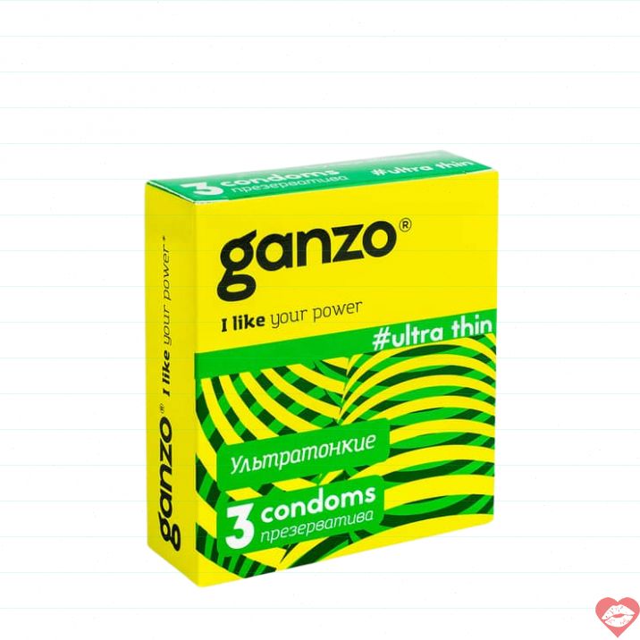 Bao Ganzo Ultra Thin 3pcs Siêu Mỏng Thật 100% 