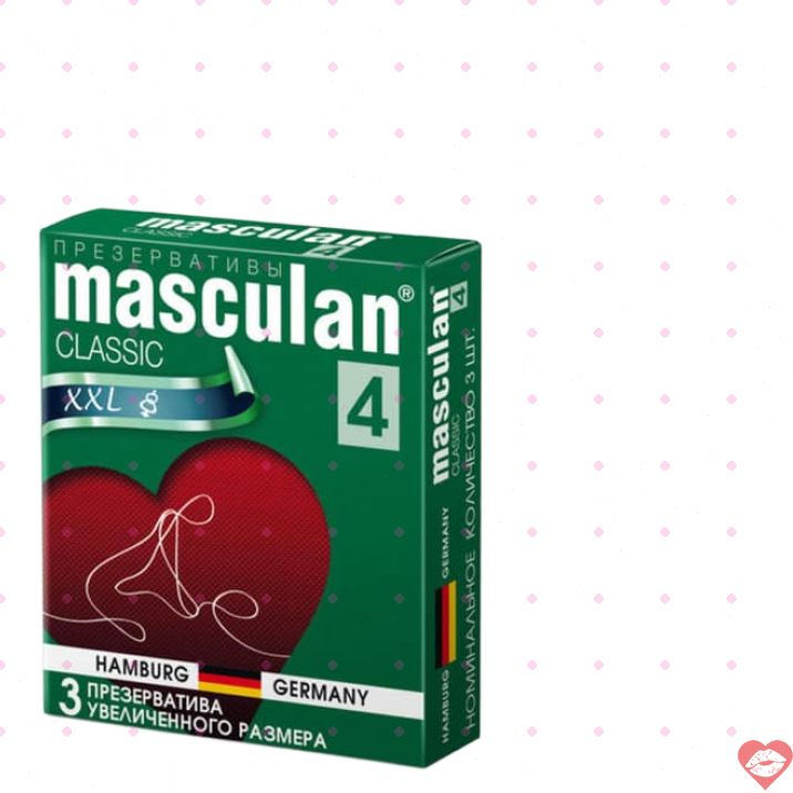 Bao XXL Masculan Hồng 3 Cái Tăng Kích Thước Mạnh Mẽ 
