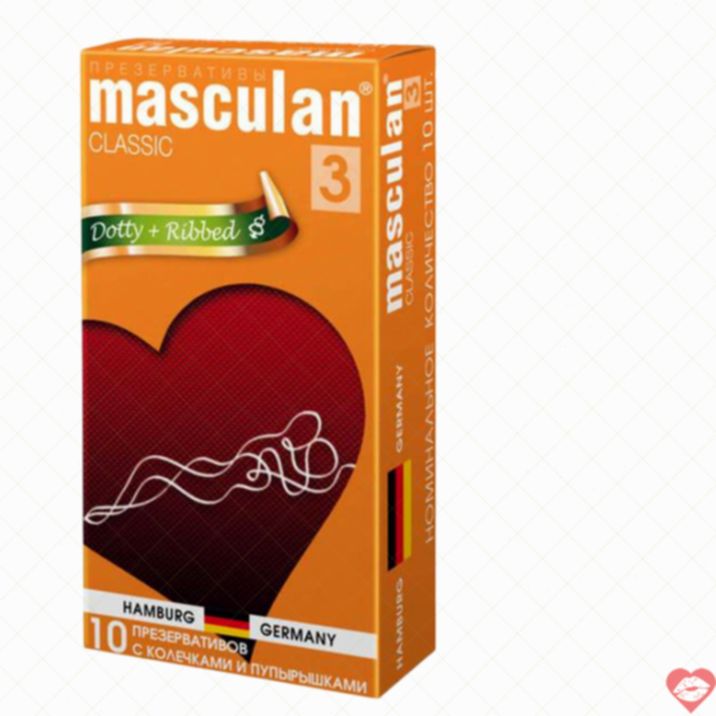 Masculan Dotty Gân Hạt Cao Su Siêu Kích Thích 