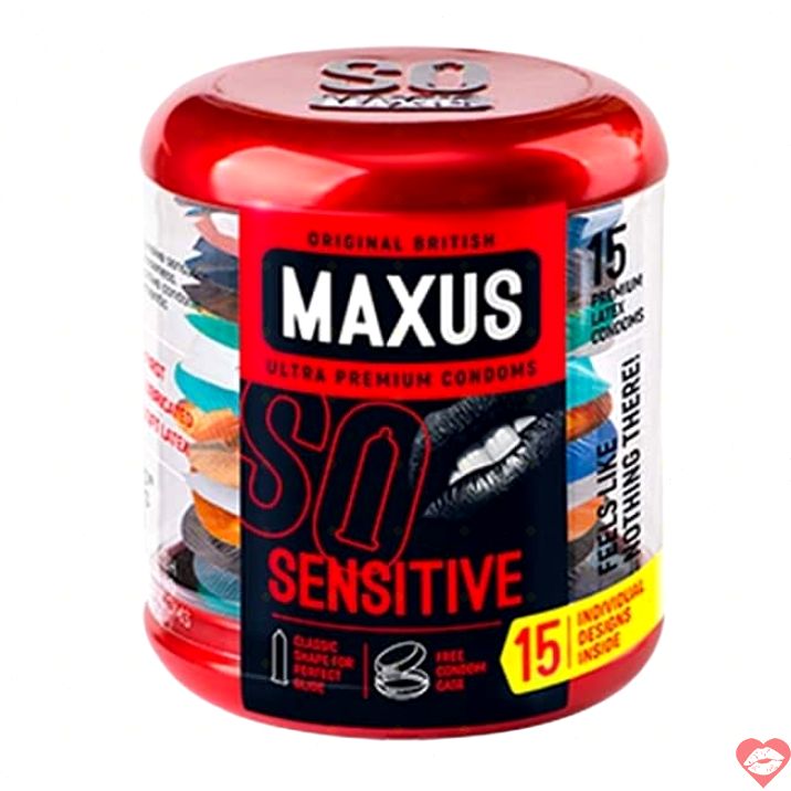 Bao Maxus Sensitive Mỏng 15pcs Tăng Cảm Đỉnh 