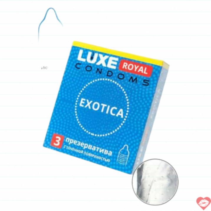 Bao Luxe Royal Exotica Gân 3 Miếng Kích Thích Mạnh[luxurytoy]​ 