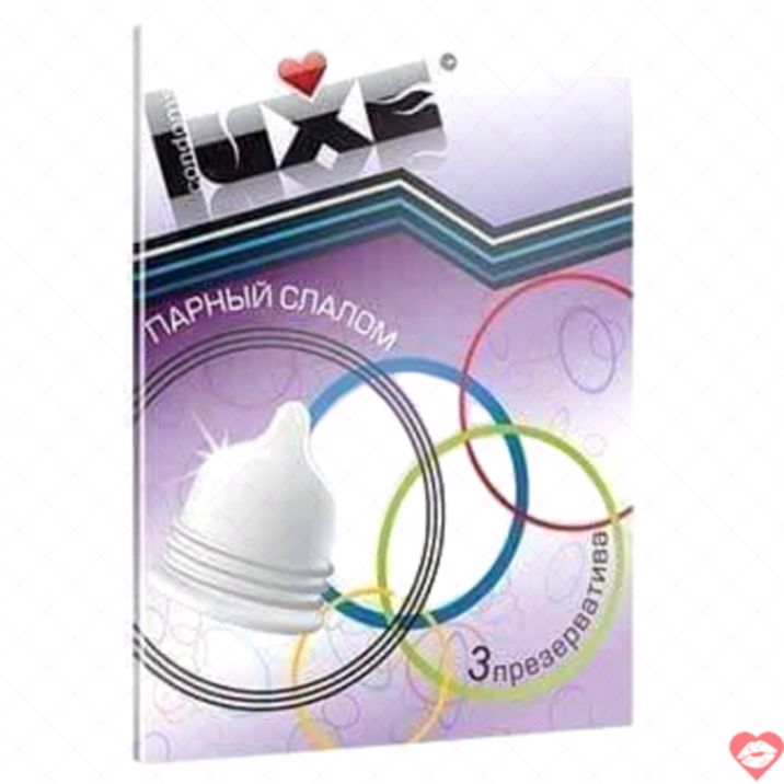 Luxe Trio Condom Rãnh Mỏng 3cái Đam Mê Siêu Sướng 
