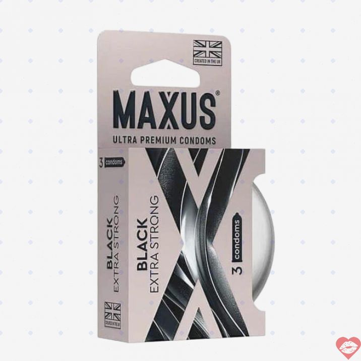Maxus Extra Strong Bao Đen Siêu Bền An Toàn 3cái 