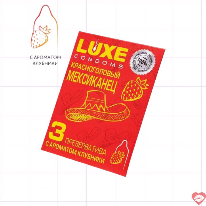 Bao Cao Su Luxe Dâu Tây Mỏng Êm 3c Kích Thích 