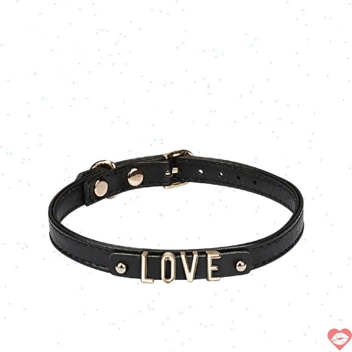 Liebe Seele Collar Đen BDSM Chữ Nhật Sang Trọng Quyến 