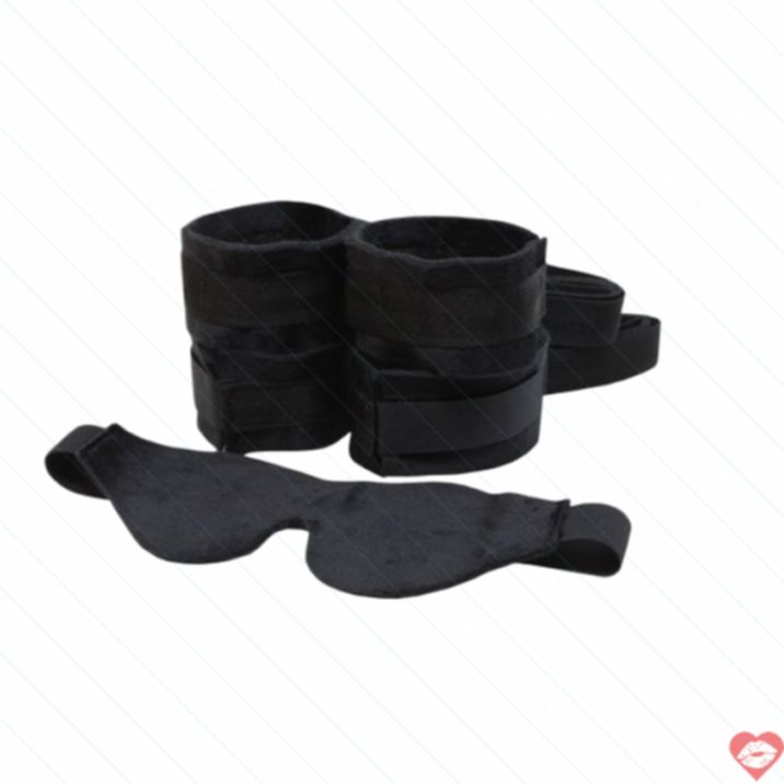 Sportsheets Beginner Kit Đen BDSM Dễ Dùng Hấp Dẫn 